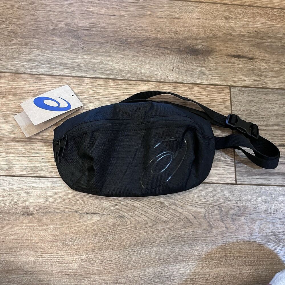 NWT ASICS Waist Pouch Fanny Pack Small Black Running Bag